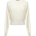 Maglione con logo ricamato 25HSWW00632AK00299 110 JACQUEMUS 