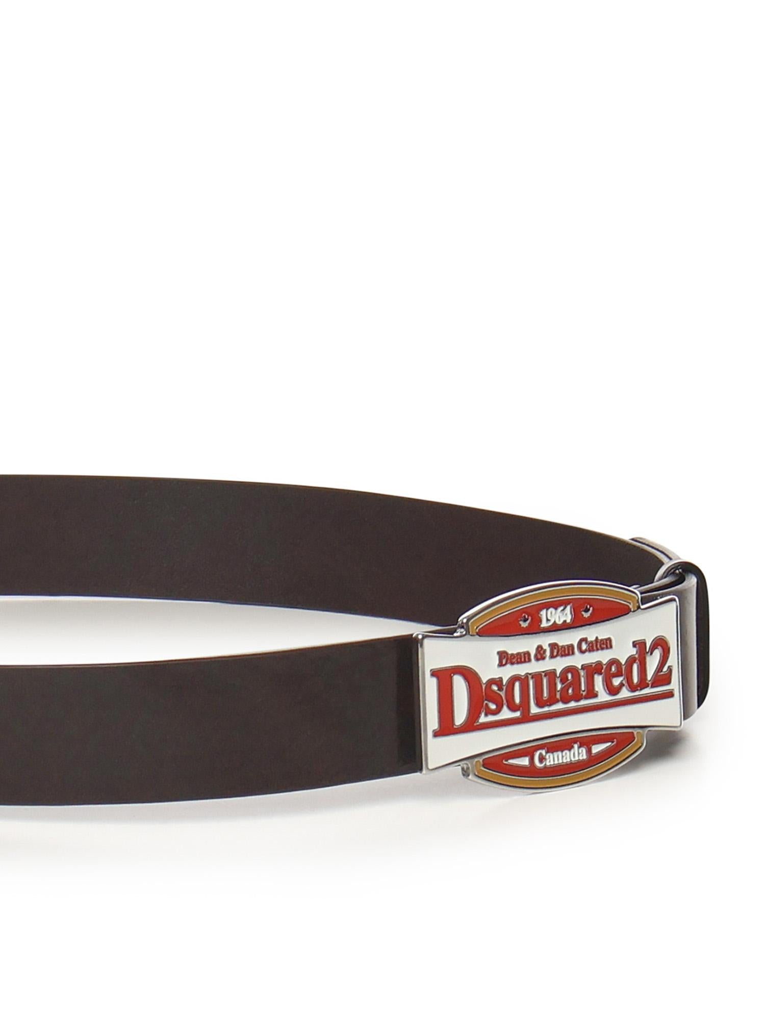 Cintura con placca logo<BR/> BEM0665 M1298 DSQUARED2 