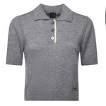 Maglia stile polo con logo 105450 A2Q9II2 PINKO 
