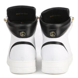 SNEAKERS 1990 BIANCHE E NERE IN PELLE <BR/> 1990 LEATHERWHITE/BLACK GIULIANO GALIANO 