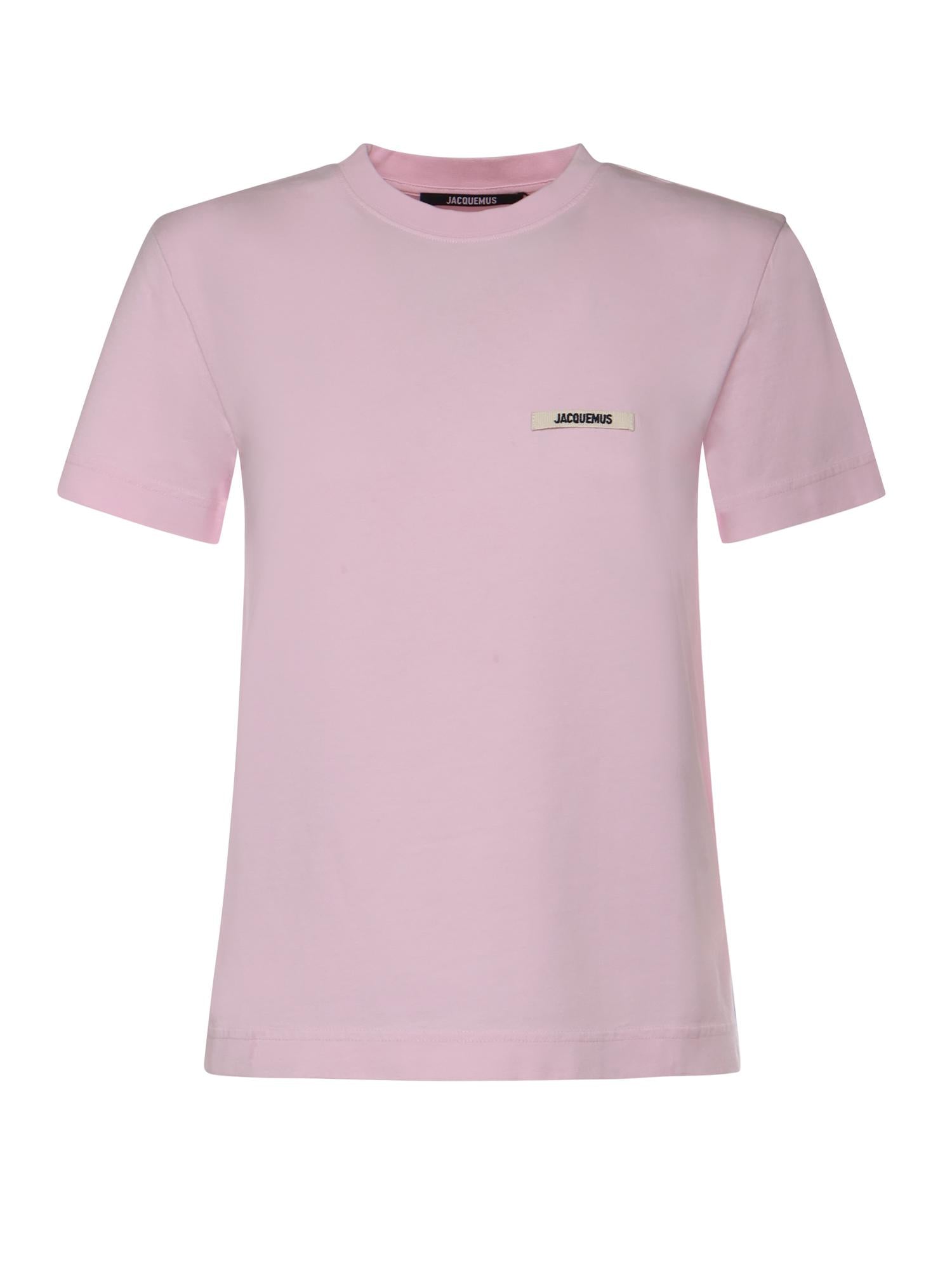 T-shirt in cotone con logo TSW00550AJ00029 431 JACQUEMUS 
