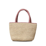 Borsa Marcy in raffia con nappetta e logo MARR001 00415L MC2 SAINT BARTH 