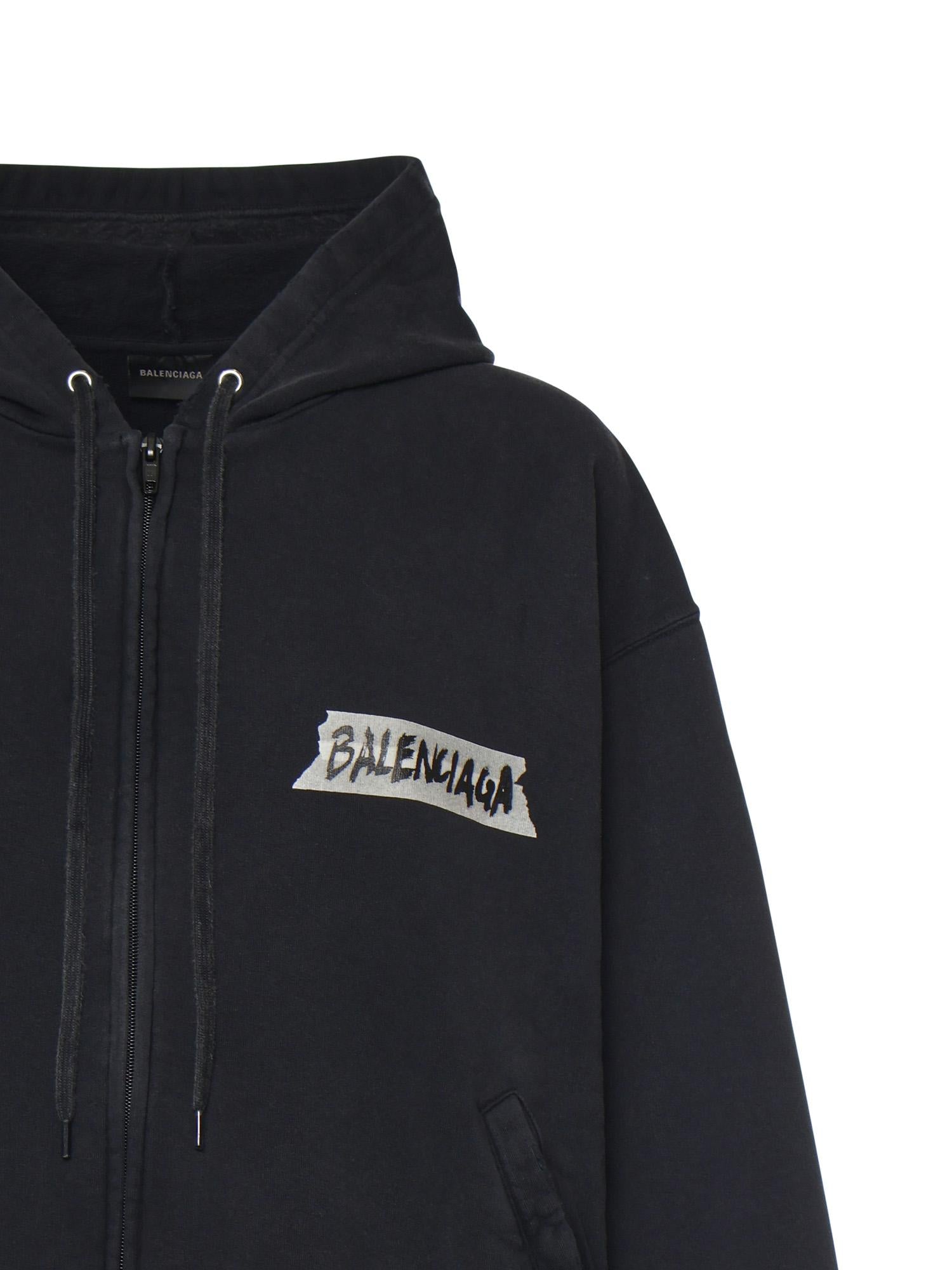 Felpa Masking Tape in cotone 850338 TTVL71041 BALENCIAGA 