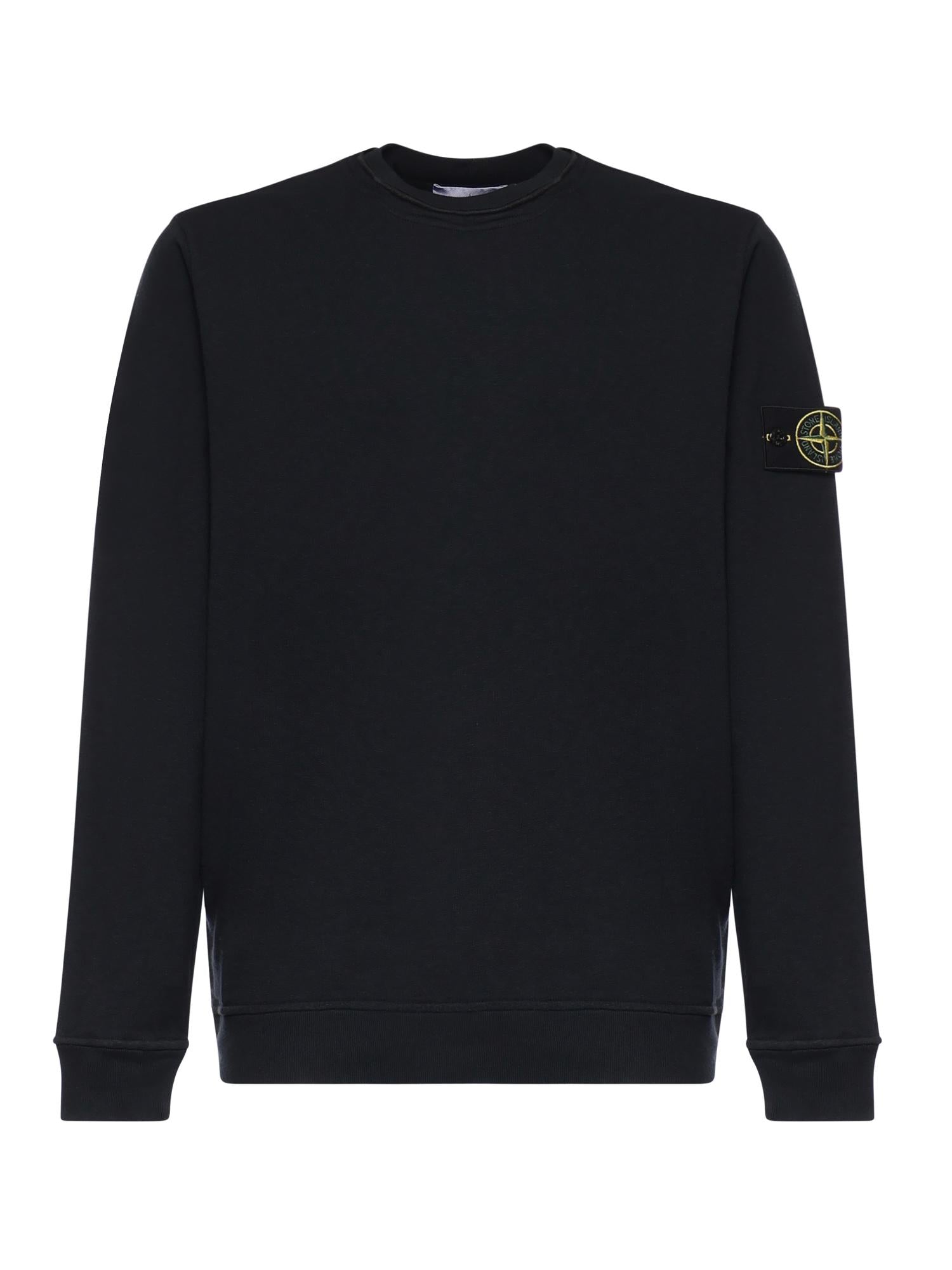Felpa in cotone malfilé con logo L1S156100034 S0060V0020 STONE ISLAND 