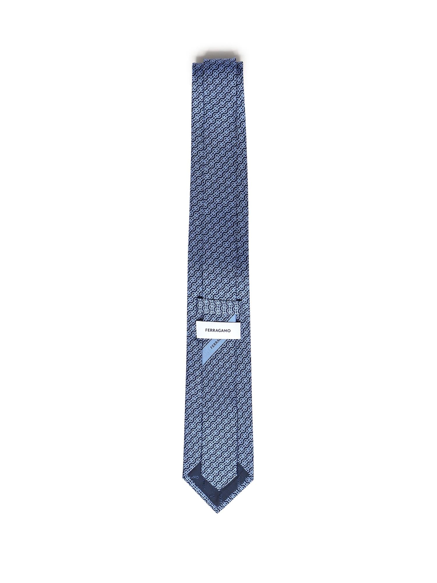 Cravatta in seta con stampa 350948 768527001 FERRAGAMO 