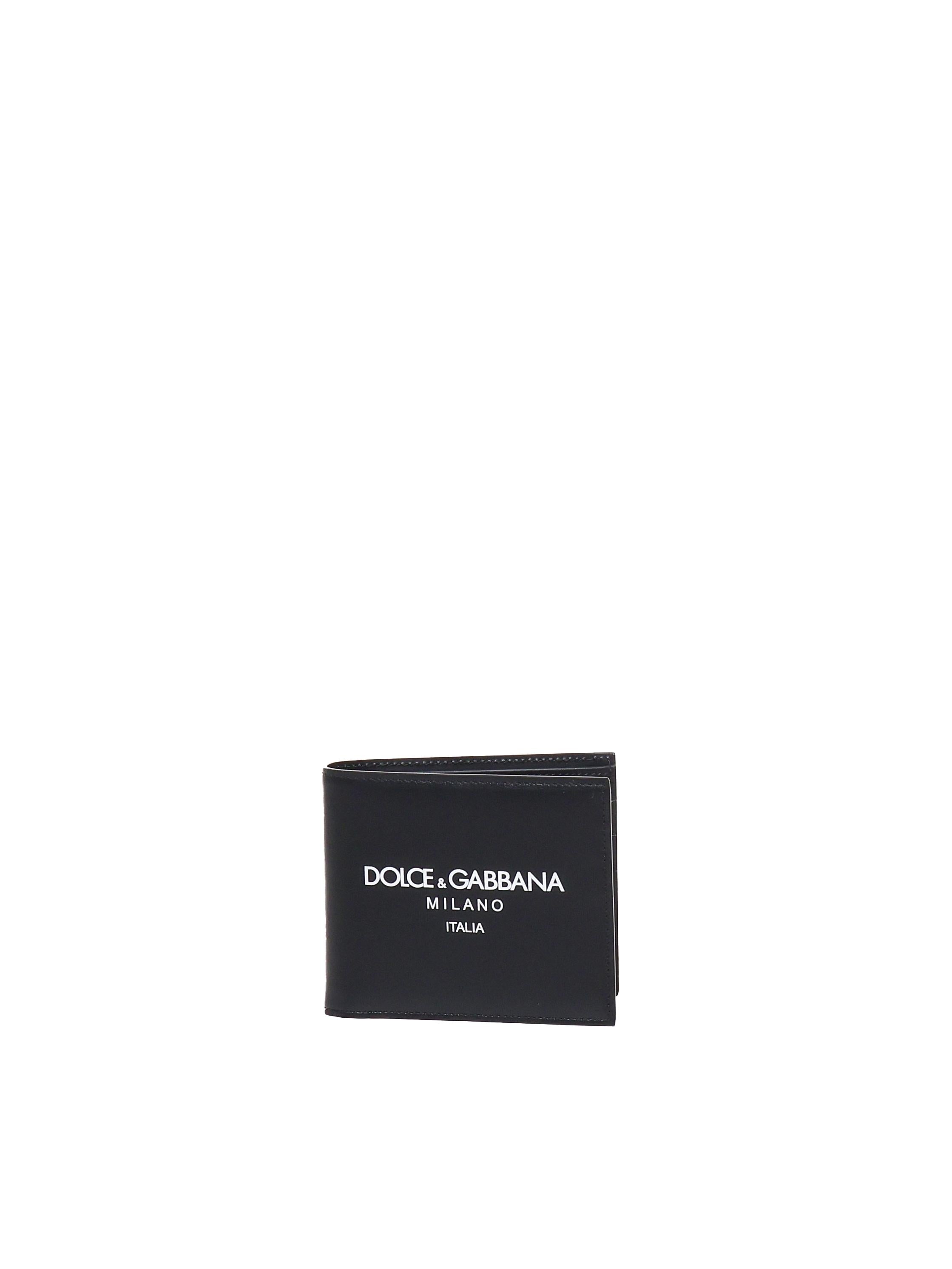 Portafoglio bi-fold con stampa logo BP1321 AN244HNII7 DOLCE & GABBANA 