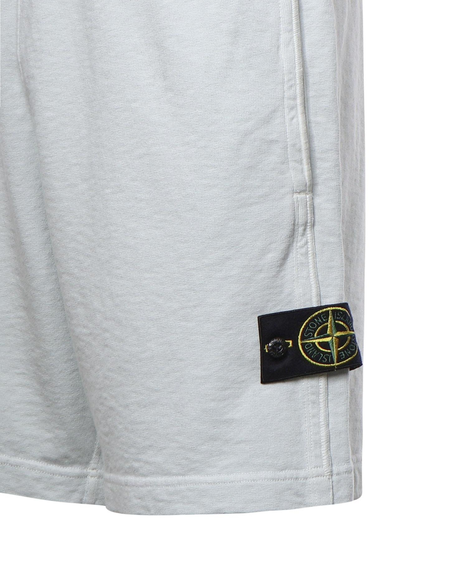 Shorts in cotone con logo L1S156200014 S0060V0141 STONE ISLAND 