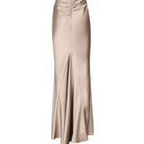 Gonna lunga in raso T170351A TNP229GREIGE THE ANDAMANE 