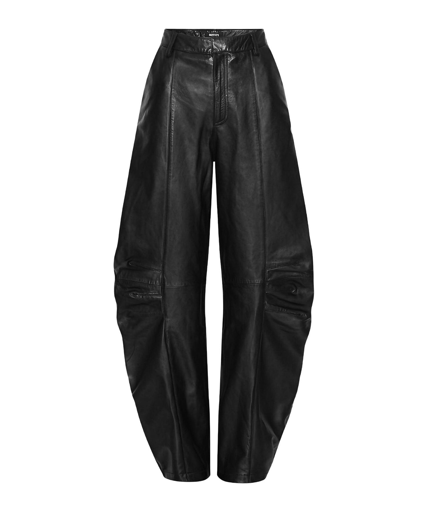 Pantaloni cargo in pelle 116170 100 ROTATE 