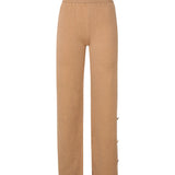 Pantaloni in maglia con bottoni decorativi in oro MMDMA4060 CAMMELLO MARIUCCIA Milano 