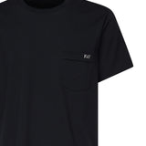 T-shirt con logo ricamato NPMB3501280UCX U806 FAY 