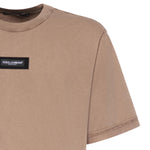 T-shirt in jersey di cotone con logo G8RI4T G7P1OM0672 DOLCE & GABBANA 