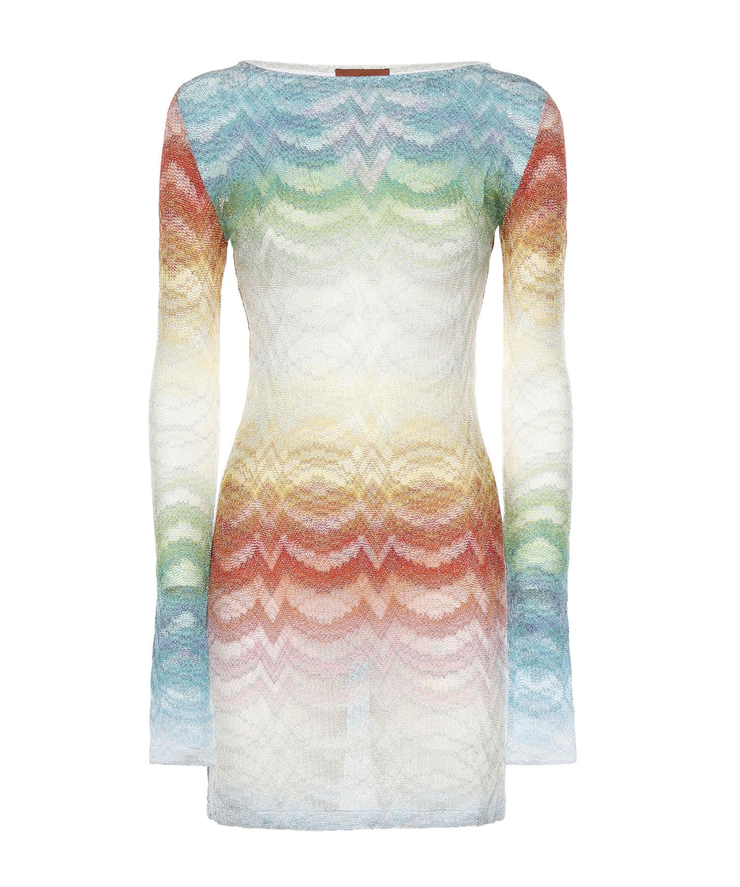 Mini-abito in viscosa lamé MC22SL00 BR014HSM9X1 MISSONI 