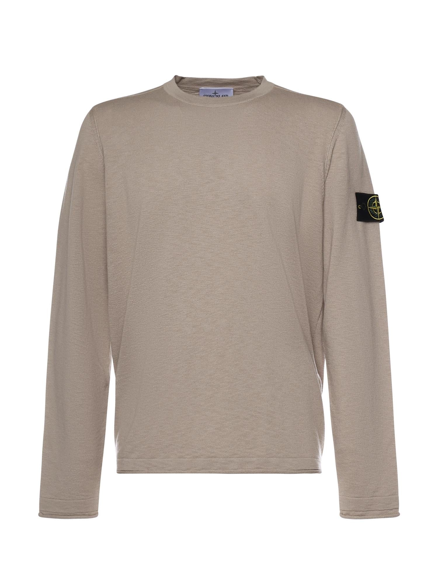 Maglione in cotone e nylon con logo<BR/> L1S155100052 S00B0V009A STONE ISLAND 