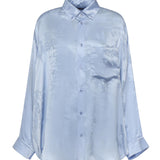 Camicia Cocoon Washed Crayon Allover in seta jacquard 850978 TTN105840 BALENCIAGA 