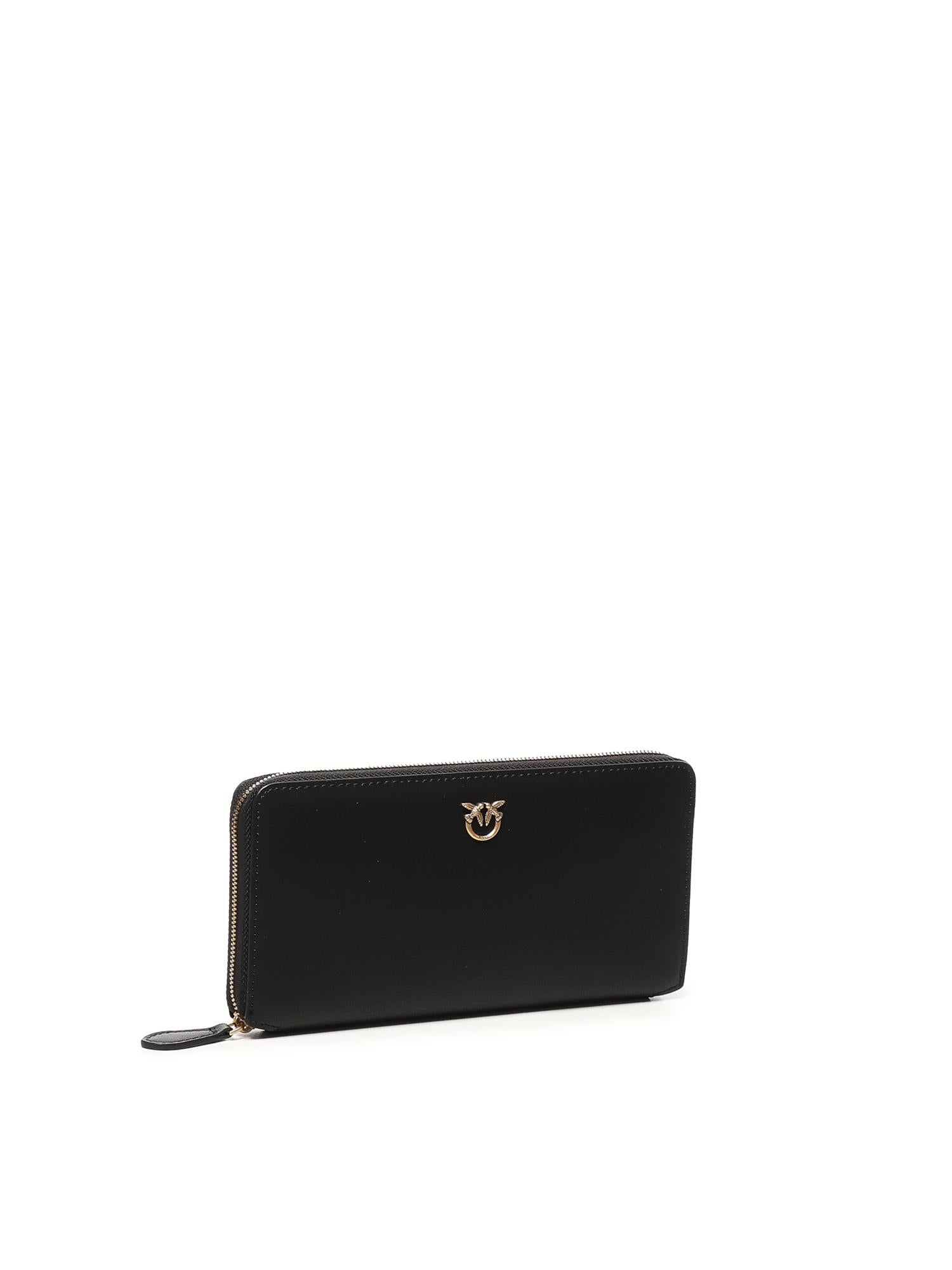 Portafoglio zip-around in pelle 100250 A0F1Z99Q PINKO 