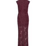 Abito lungo in mesh con stampa floreale 116273 741 ROTATE 