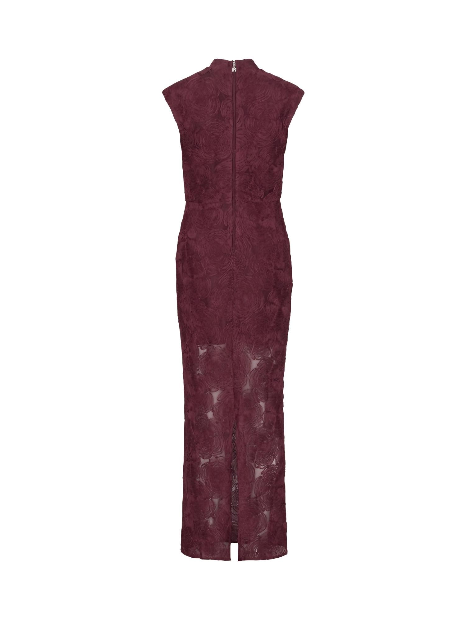 Abito lungo in mesh con stampa floreale 116273 741 ROTATE 