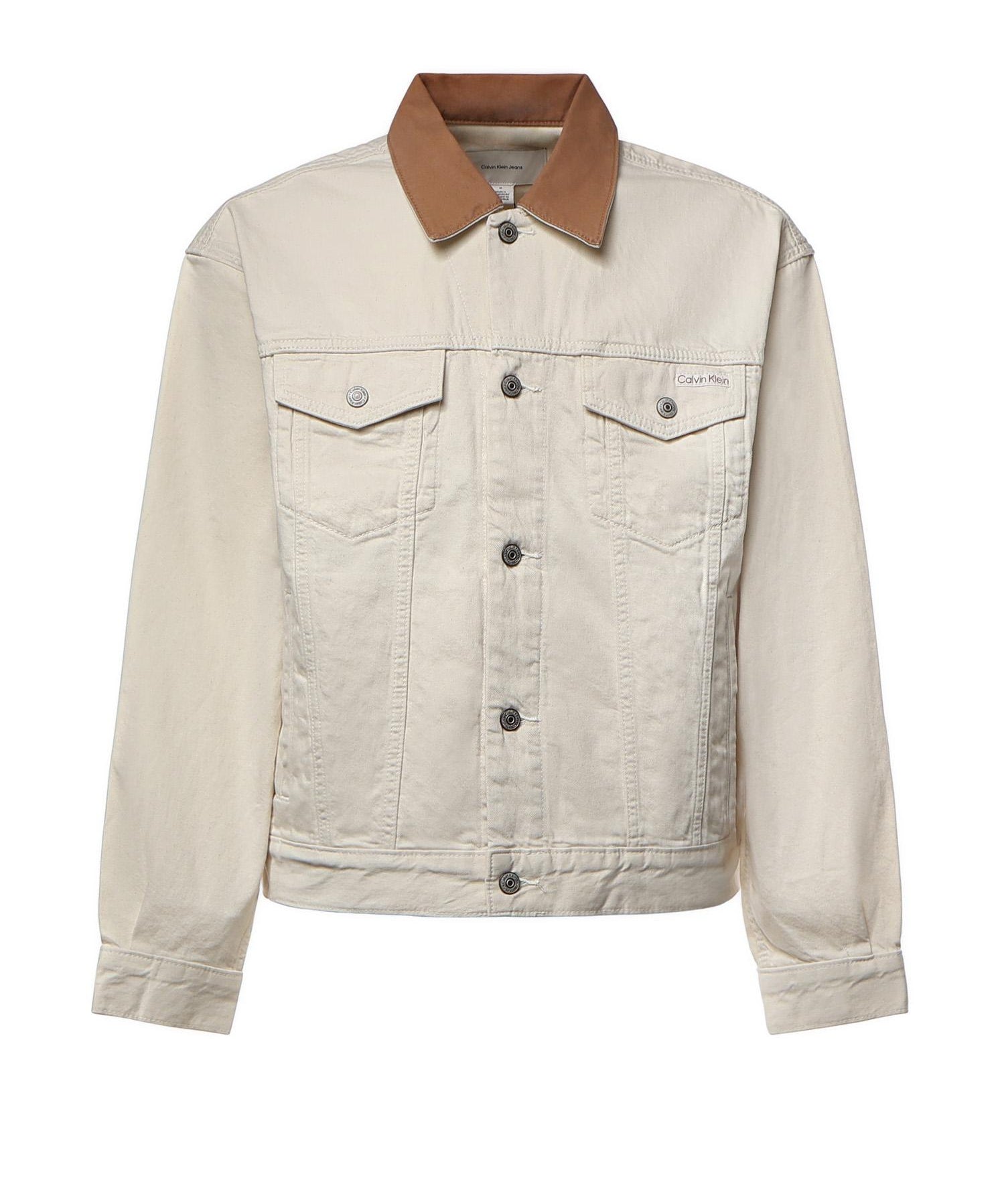 Giubbotto di jeans con colletto a contrasto '90 LV04RG906G X89 CALVIN KLEIN 