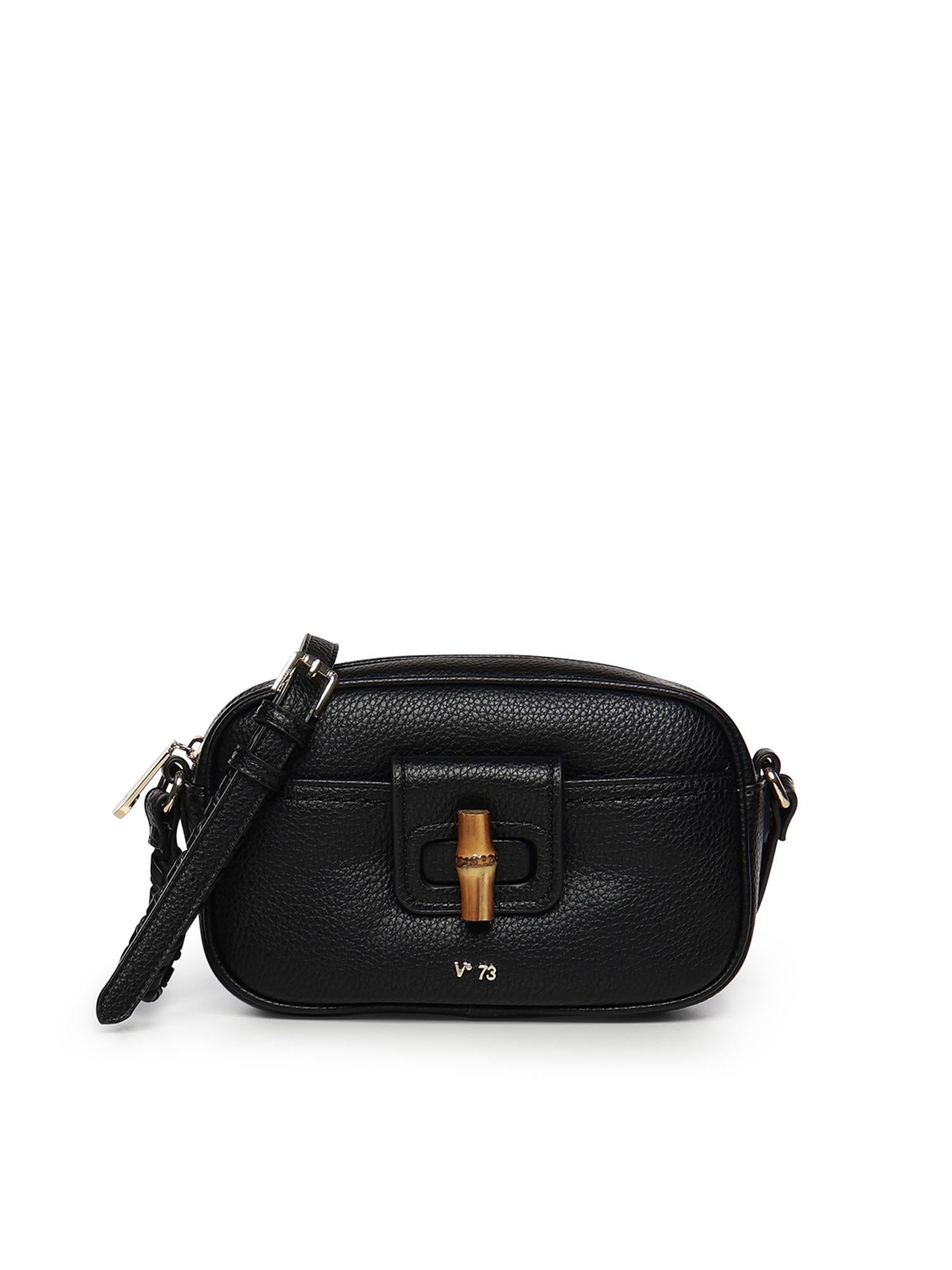 Borsa a tracolla con logo 73BS9M605 BEATRICENERO V° 73 