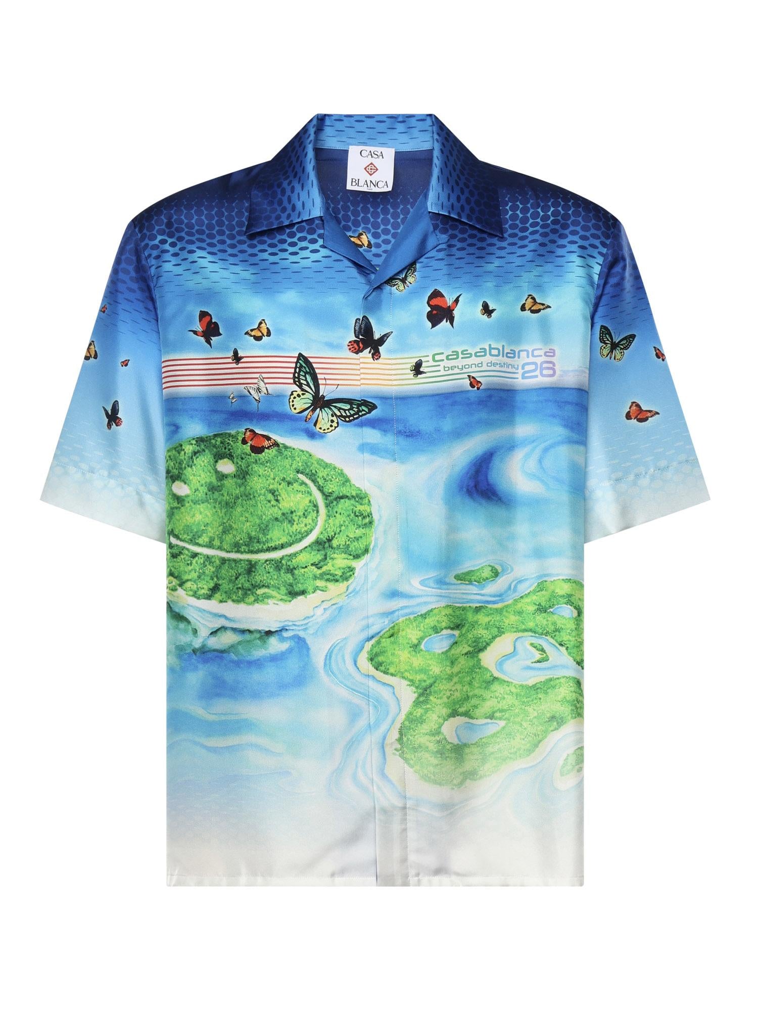 Camicia Beyond Destiny in seta MSP26SH003 02 CASABLANCA 