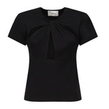 T-shirt cut-out COPJS158F5012 BLACK COPERNI 