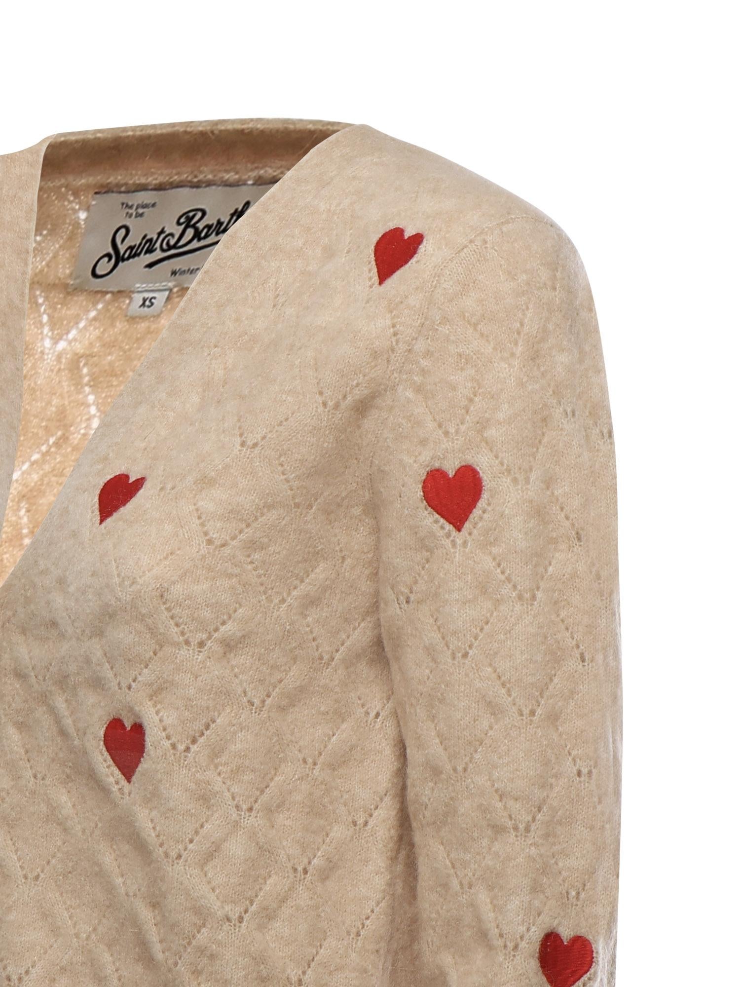 Cardigan in misto lana DNN0001 02159I MC2 SAINT BARTH 