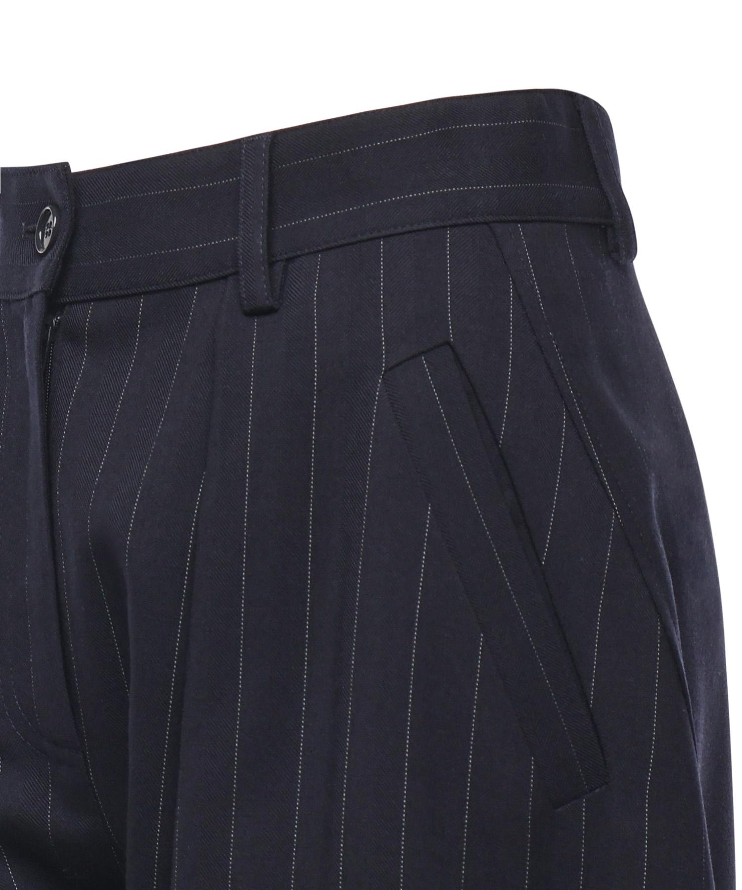 Pantaloni gessati a palloncino in lana 105707 A2QYEZ1 PINKO 