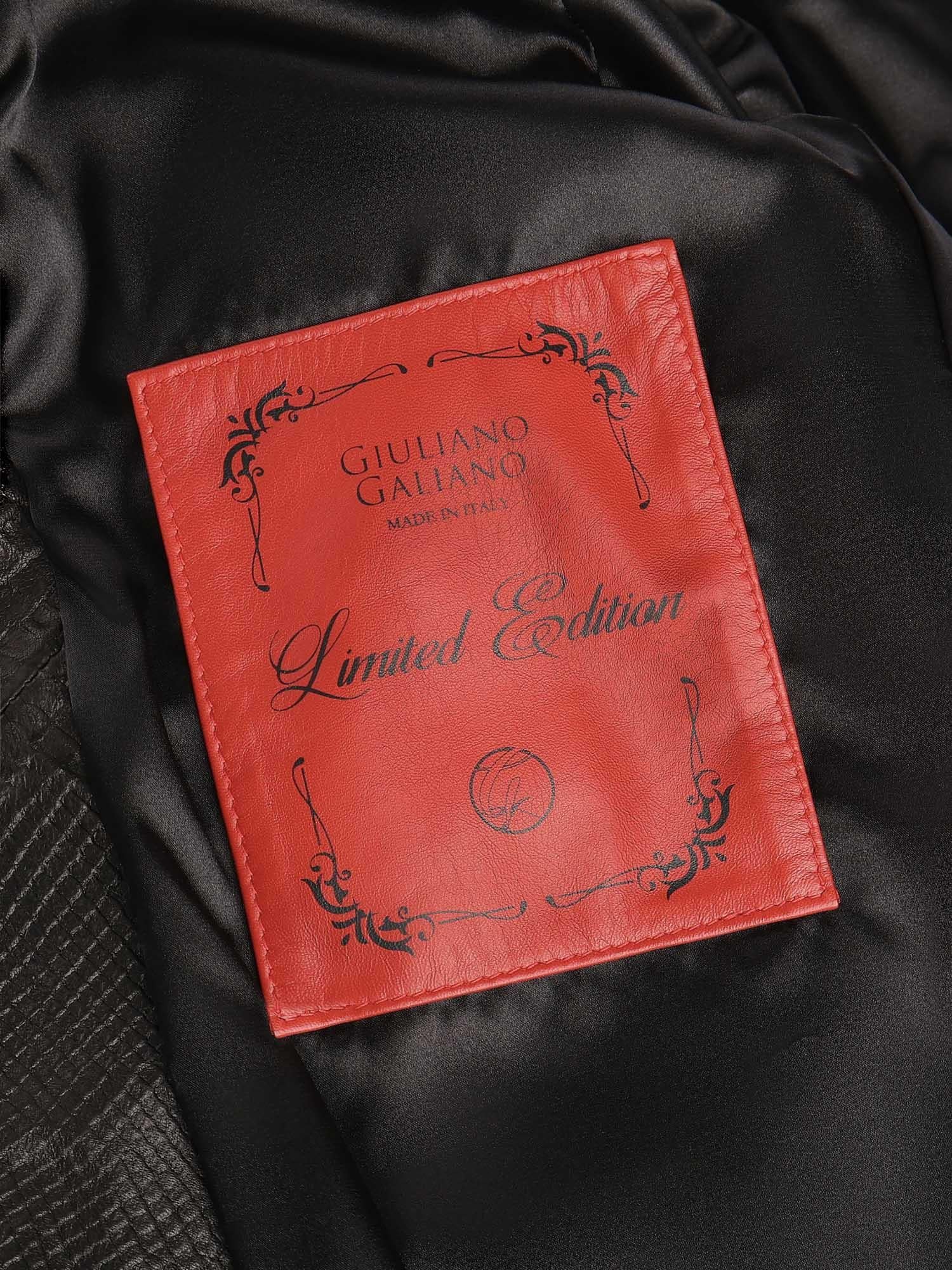 Bomber GoodFellas in pelle MIAMI VICE PITONENERO GIULIANO GALIANO 