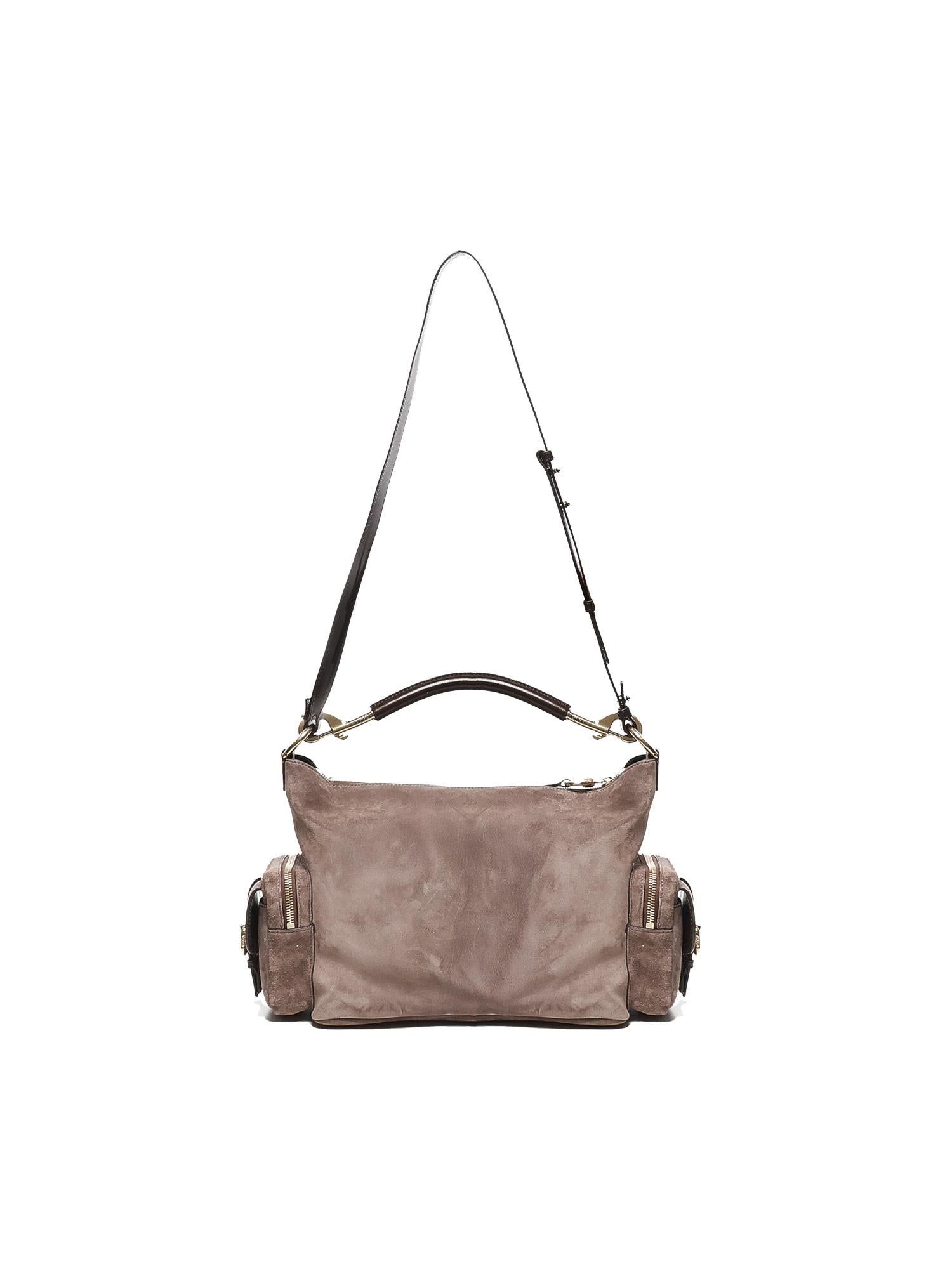 Camera bag in pelle scamosciata CHC25US533P37 080 CHLOÉ 