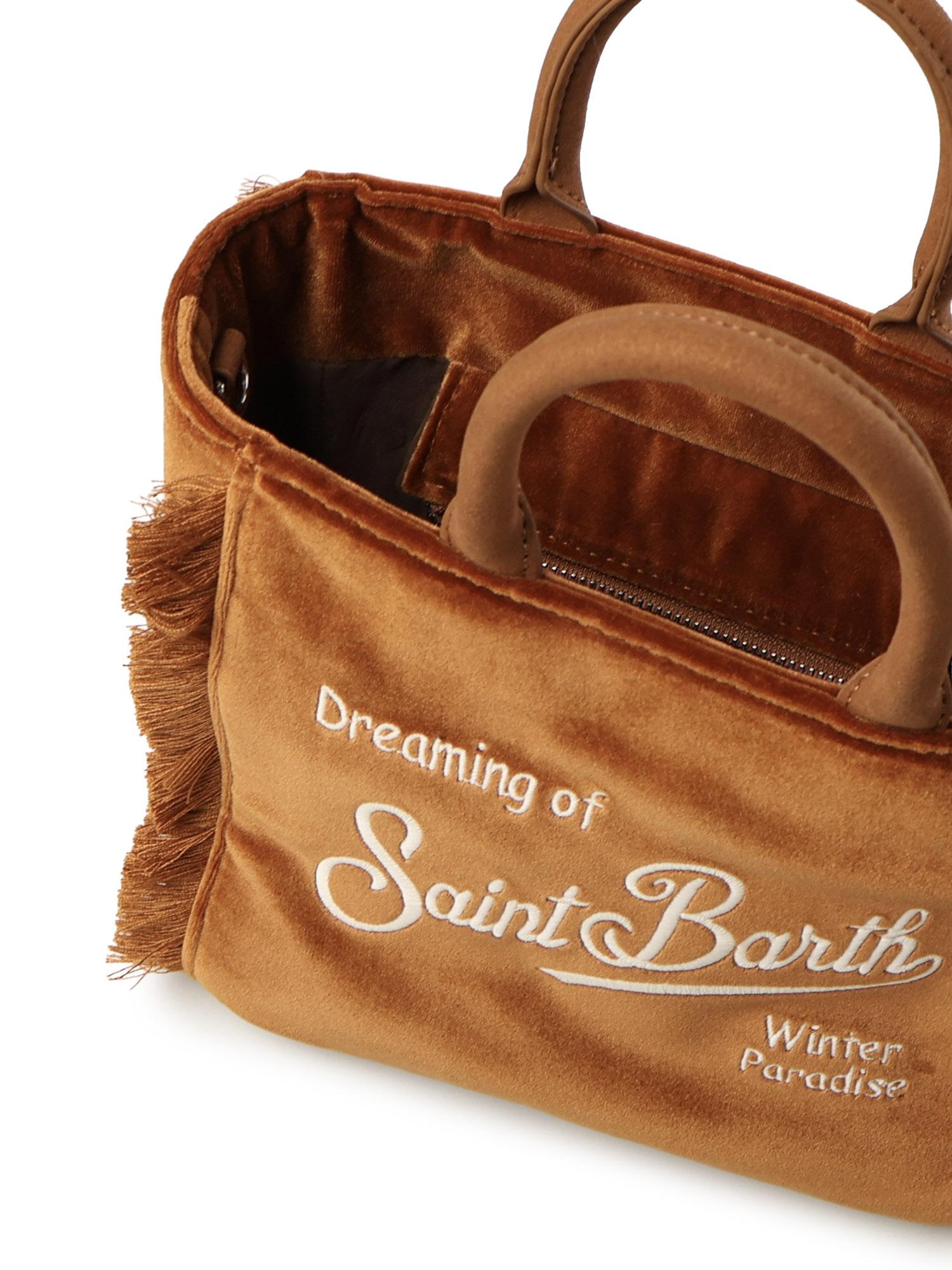 Mini bag Vanity velvet con logo <BR/> VAMI027 01042I MC2 SAINT BARTH 