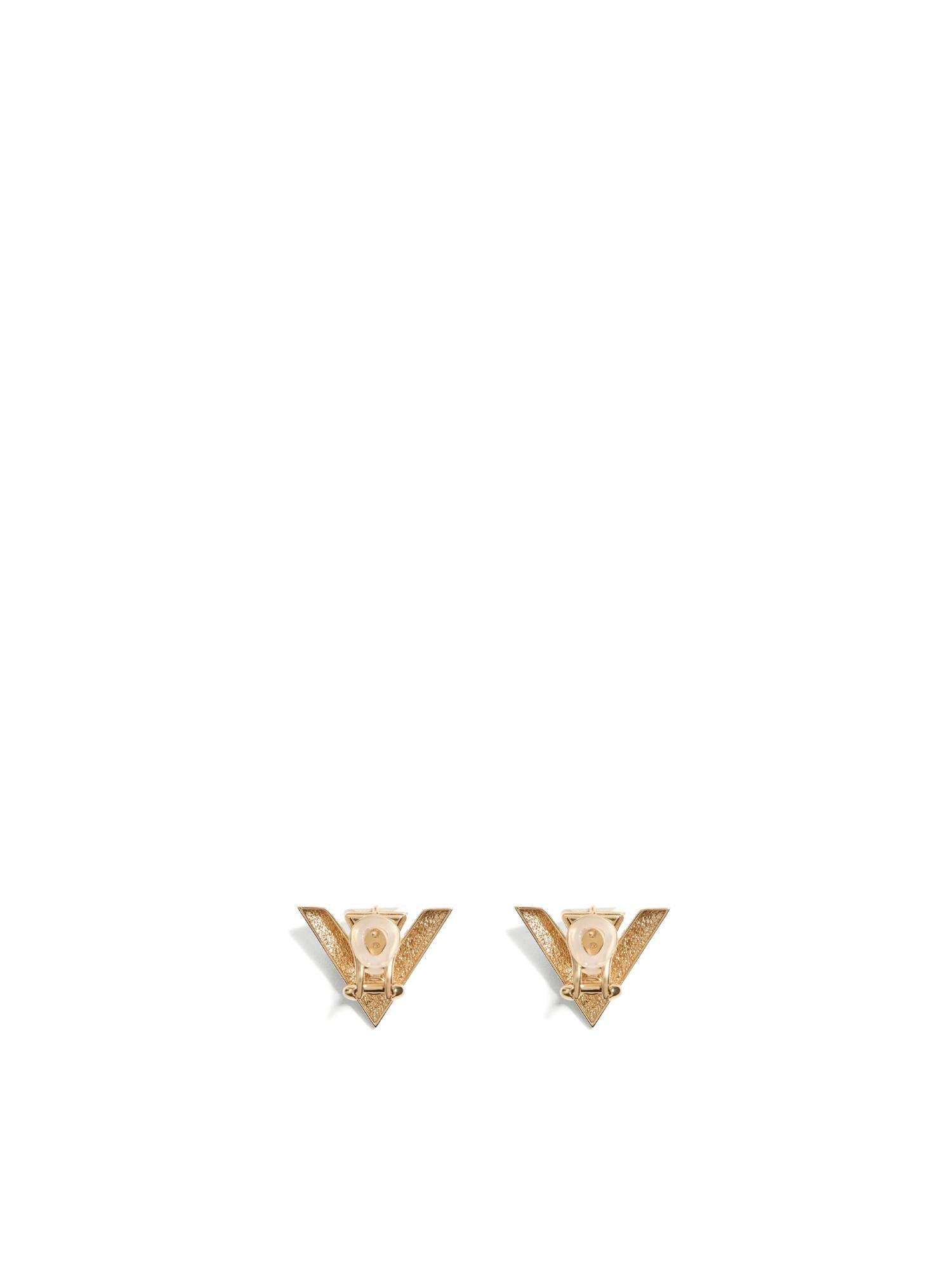 Orecchini Je Les V in metallo e cristalli<BR/><BR/> 7W0J0AX6 YCW9MN VALENTINO GARAVANI 