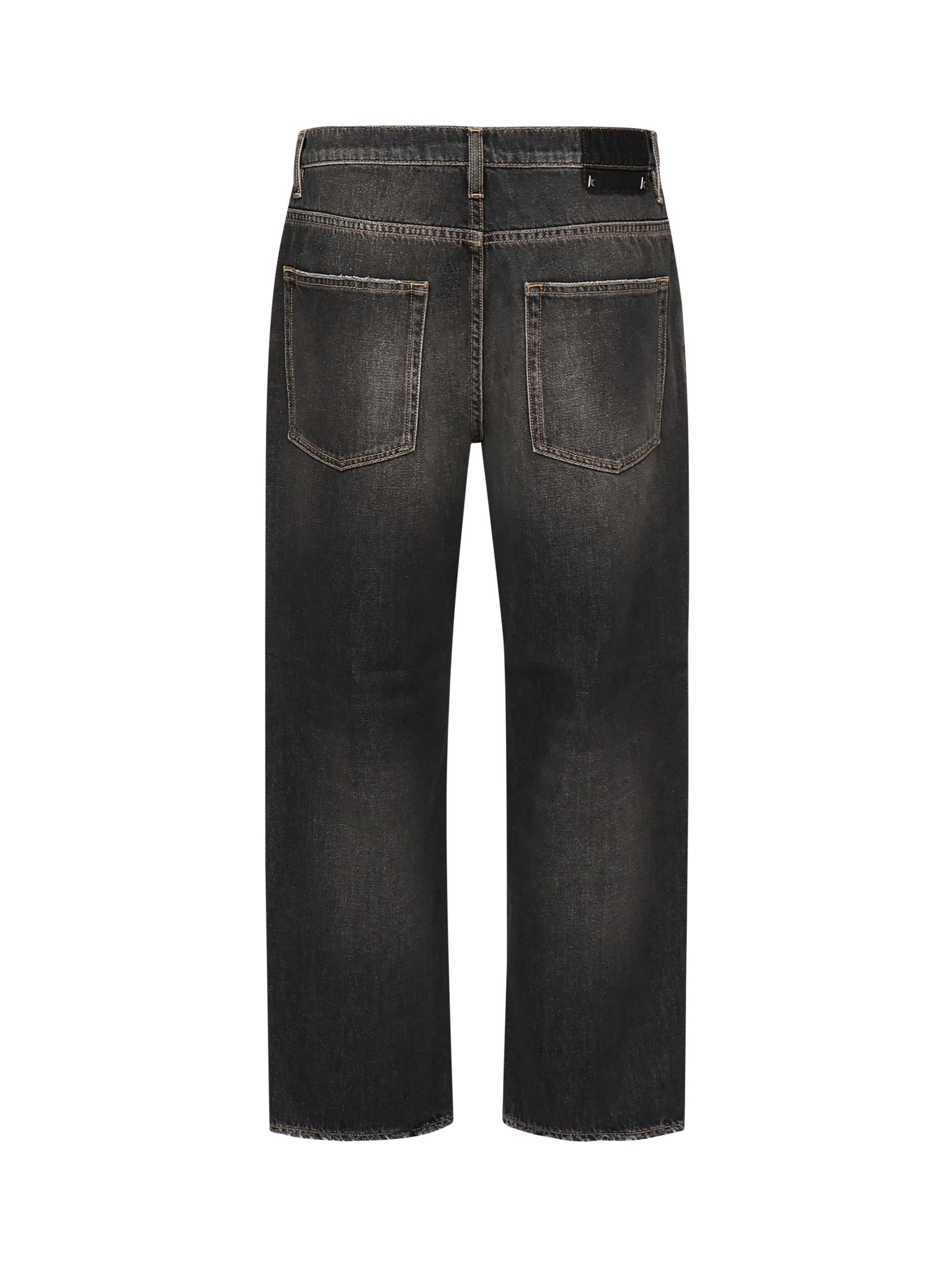 Jeans crop con applicazione posteriore logo GMP01186 P00099490100 GOLDEN GOOSE 
