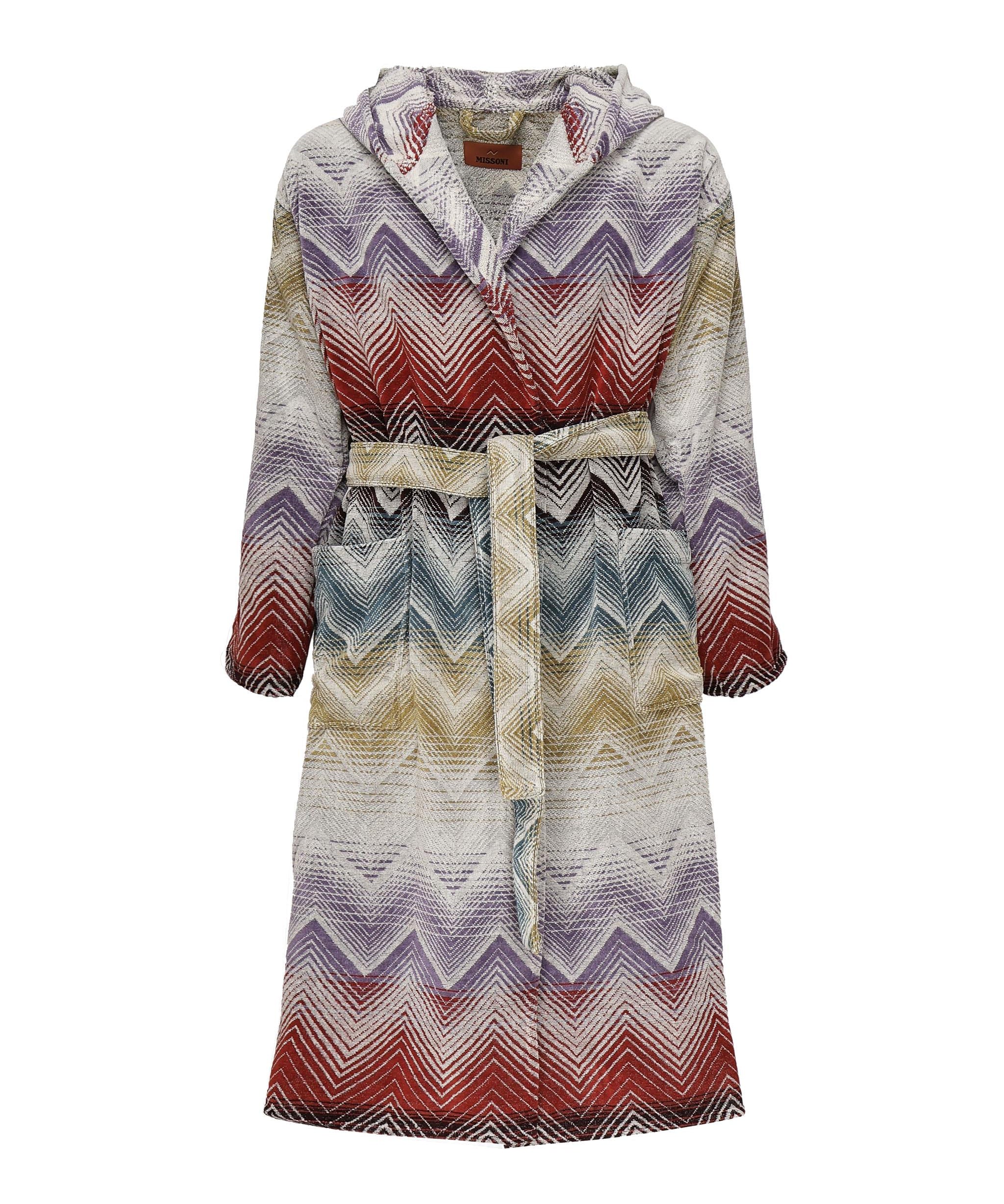 Accappatoio Chandler in spugna di cotone 1E3AC99105 100 MISSONI HOME 