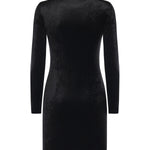 Abito scollo a cuore in jersey di velluto 857335 TTV071000 BALENCIAGA 