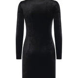 Abito scollo a cuore in jersey di velluto 857335 TTV071000 BALENCIAGA 