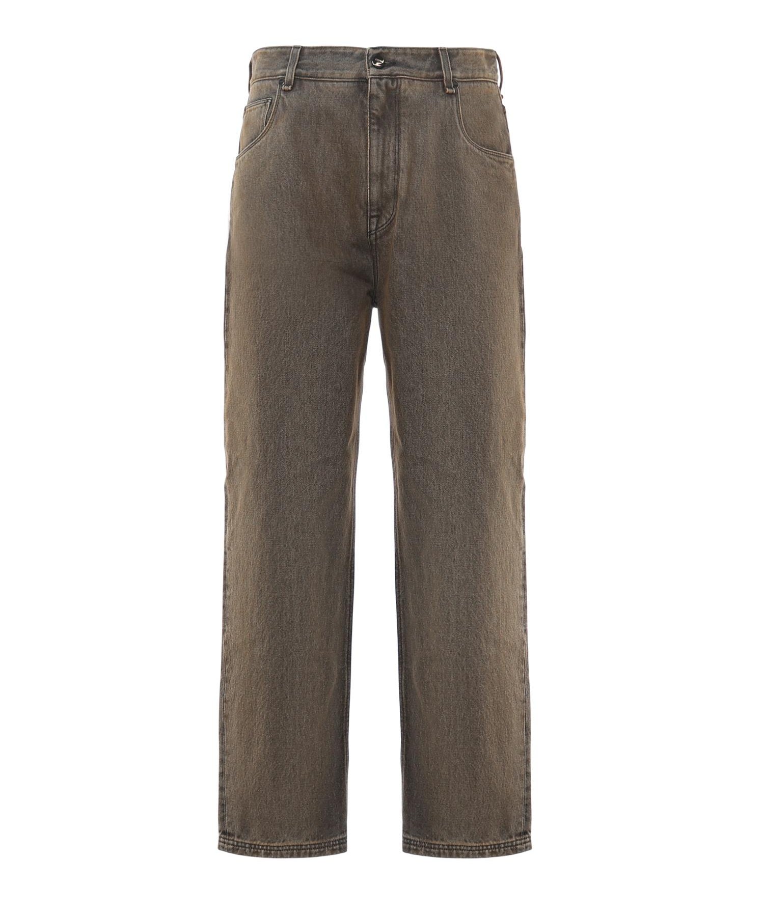 Jeans lunghi in denim di cotone FLP285 AT2IF0ZJ4 FENDI 