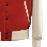 Bomber Varsity in nappa e tessuto VARSITY NAPPAROSSO GIULIANO GALIANO 