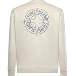 Felpa in cotone con stampa 'Outline Compass' L1S156100001 S0283V0093 STONE ISLAND 