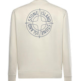 Felpa in cotone con stampa 'Outline Compass' L1S156100001 S0283V0093 STONE ISLAND 