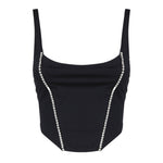 Top Corset con scollo tondo CORSET -BLUE THE ARCHIVIA 