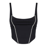 Top Corset con scollo tondo CORSET -BLUE THE ARCHIVIA 