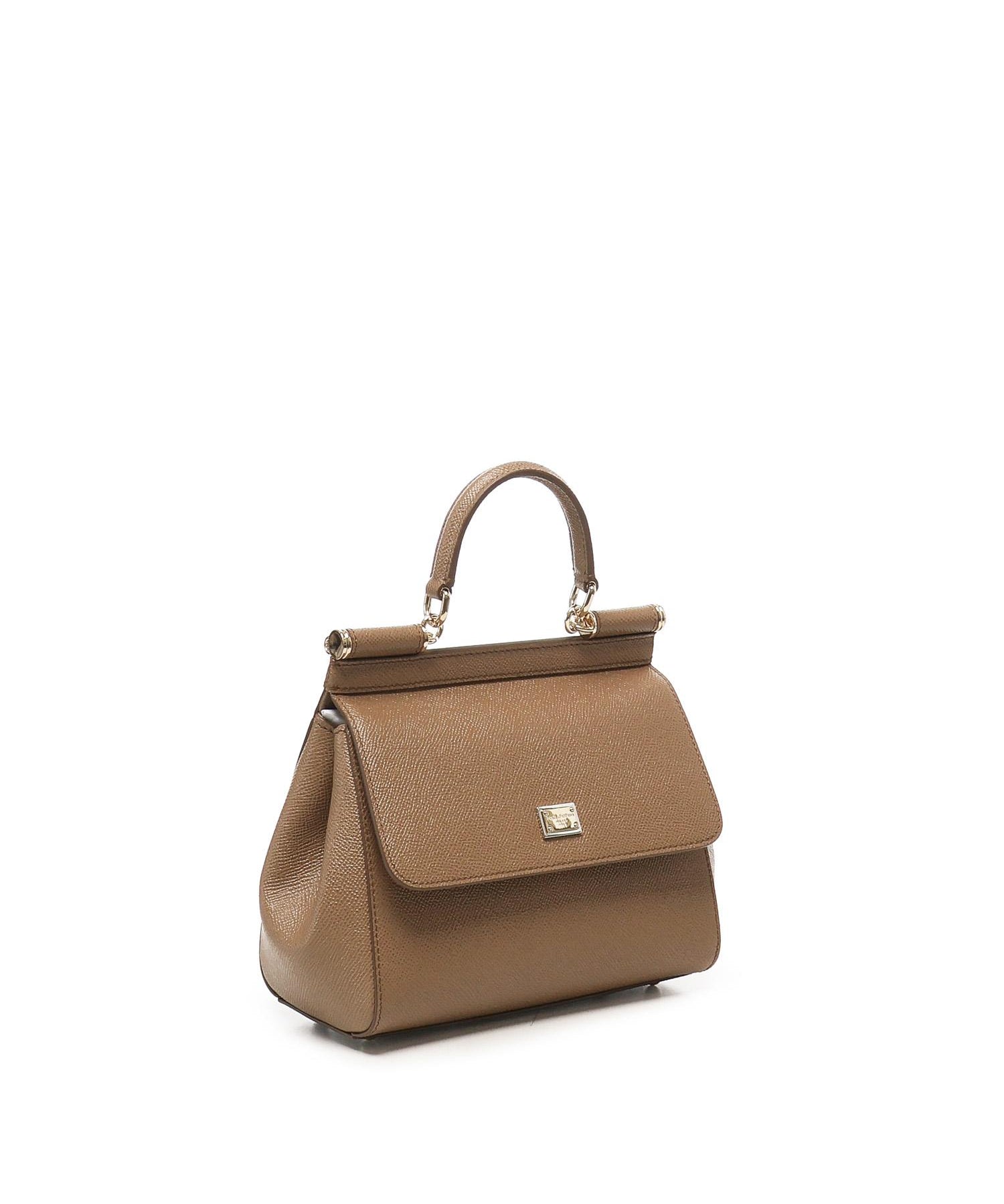 Borsa a mano Sicily piccola in pelle Dauphine BB6003 B10018M417 DOLCE & GABBANA 