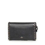 Borsa piccola a tracolla Rockstud in vitello granato 8W2B0181 VSF0NO VALENTINO GARAVANI 