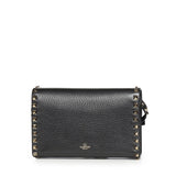 Borsa piccola a tracolla Rockstud in vitello granato 8W2B0181 VSF0NO VALENTINO GARAVANI 