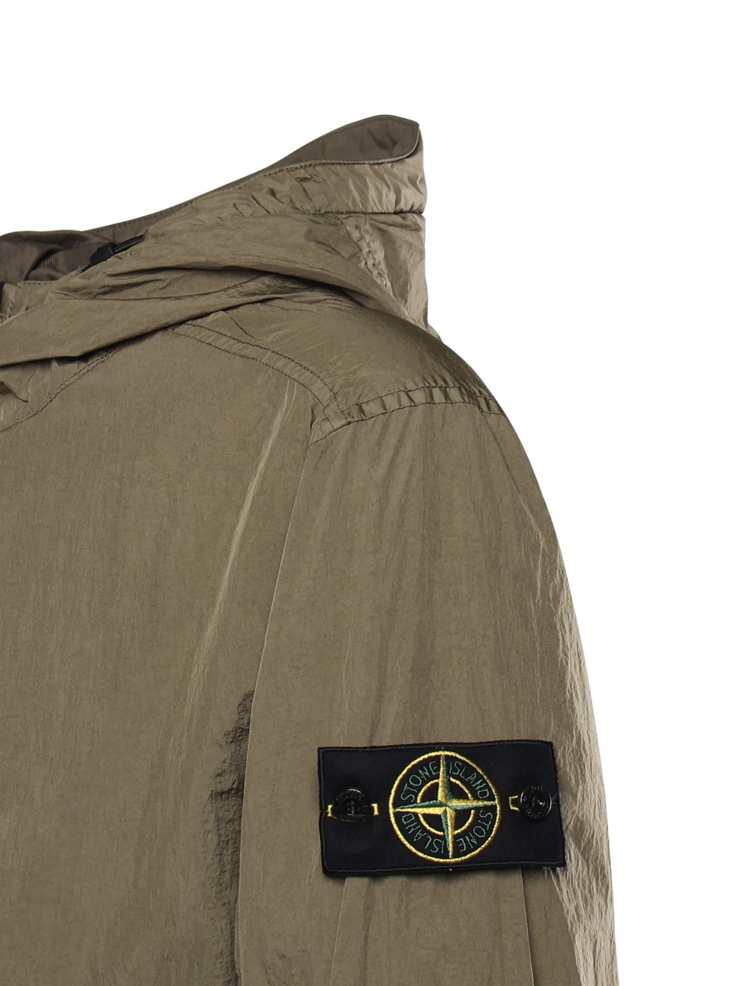 Giacca in reps di nylon con logo L1S154100001 S0A23V005G STONE ISLAND 