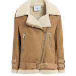 Giacca in suede con shearling DJ648 PL0516DXXX430 DONDUP 