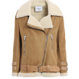 Giacca in suede con shearling DJ648 PL0516DXXX430 DONDUP 
