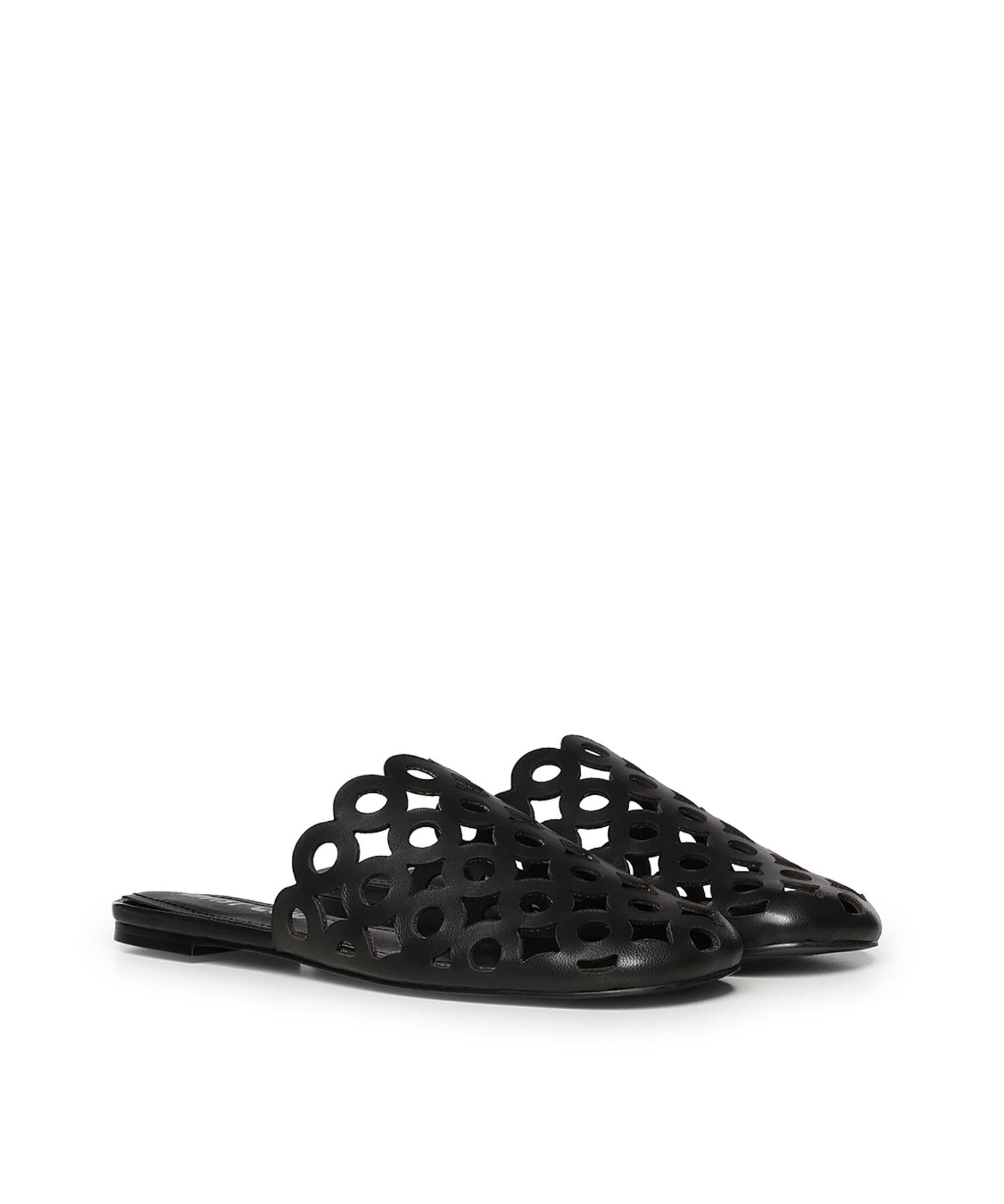 Mules Oribu in pelle 629Z10VK NEGRO BIBI LOU 