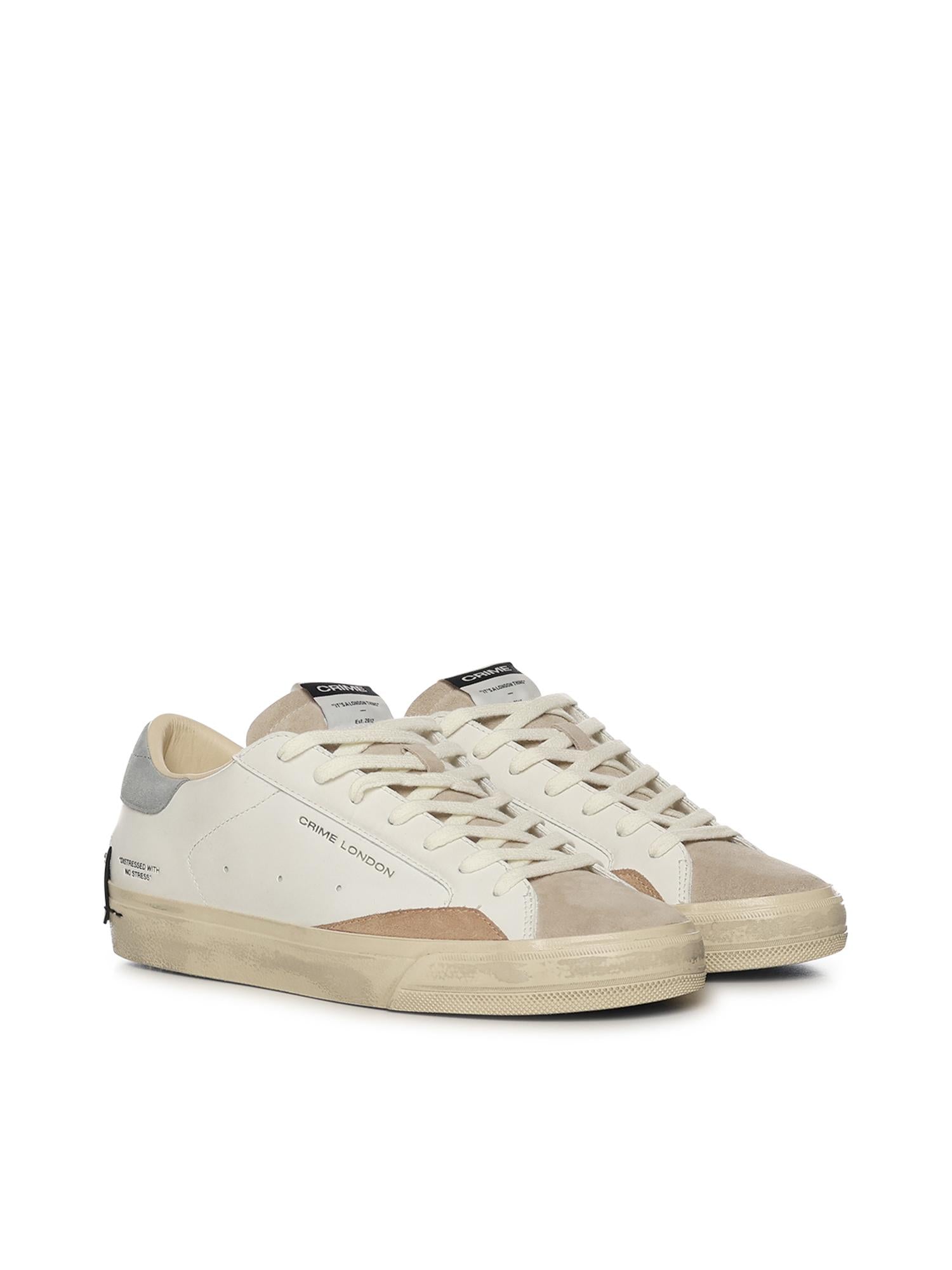 Sneaker Distressed 2.0 19050PP8B WHITE CRIME LONDON 
